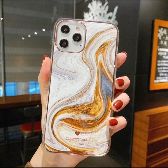 Cocoa and Marshmallow Swirl Design Case for iPhone 12 - Picture 6 of 6